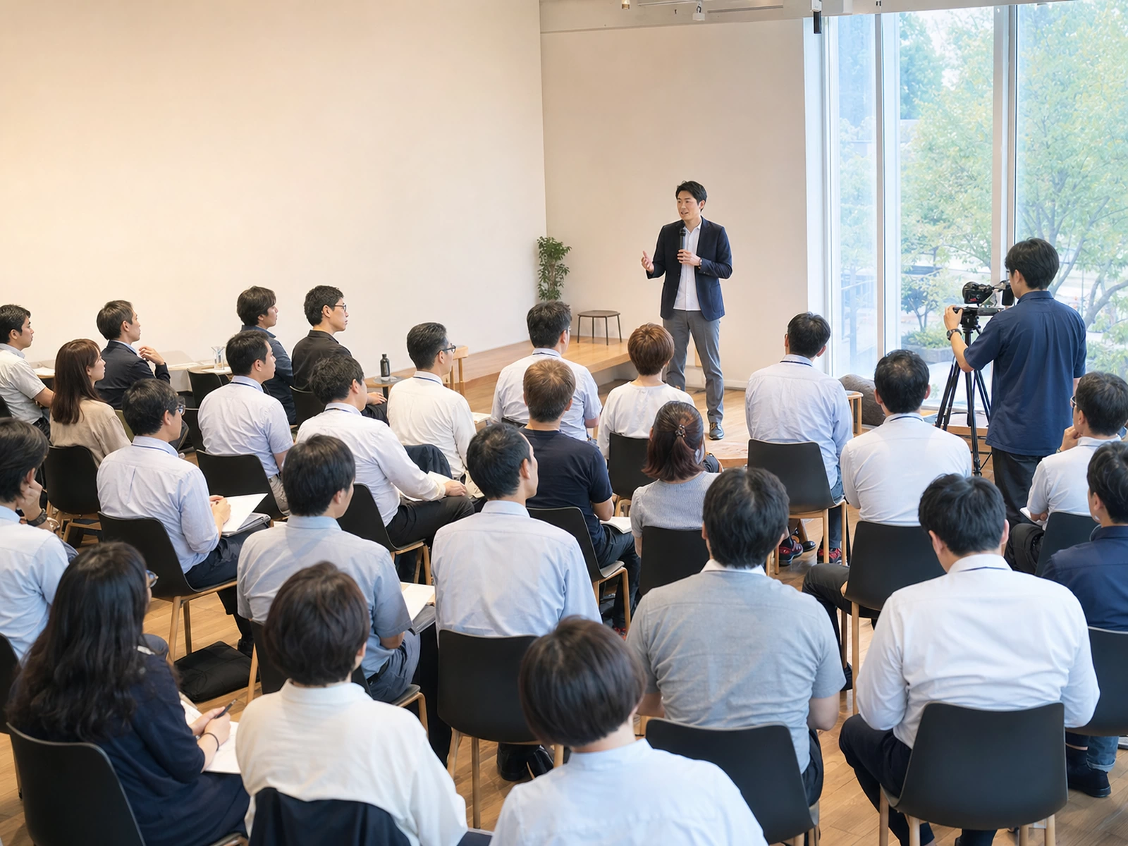 地域企業のセミナーを撮影するイベント動画の制作現場